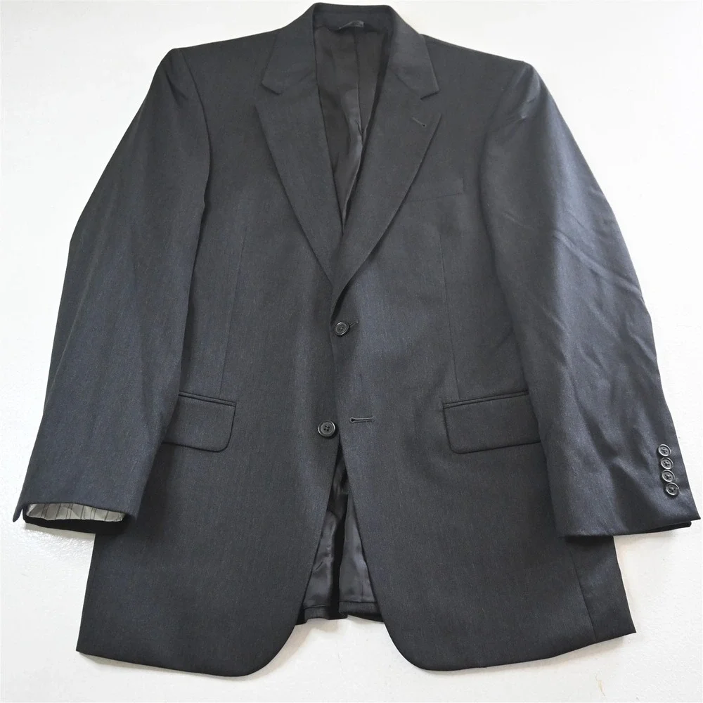 Jos A Bank 39R 32x32 Gray 100% Wool Gordon‎ Mens Jacket Pants Suit